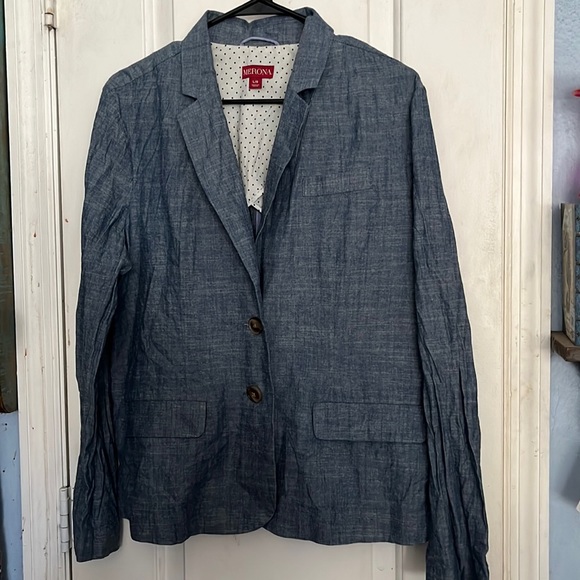 Merona Jackets & Blazers - Merona size Large chambray jacket
